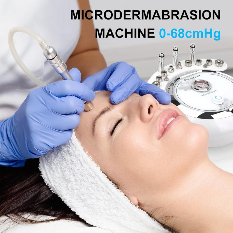 mcwdoit 【3-IN-1】Microdermabrasion Machine, 0-68cmHg Strong Suction Power, Professional Dermabrasion Facial Skin Care - Image 5